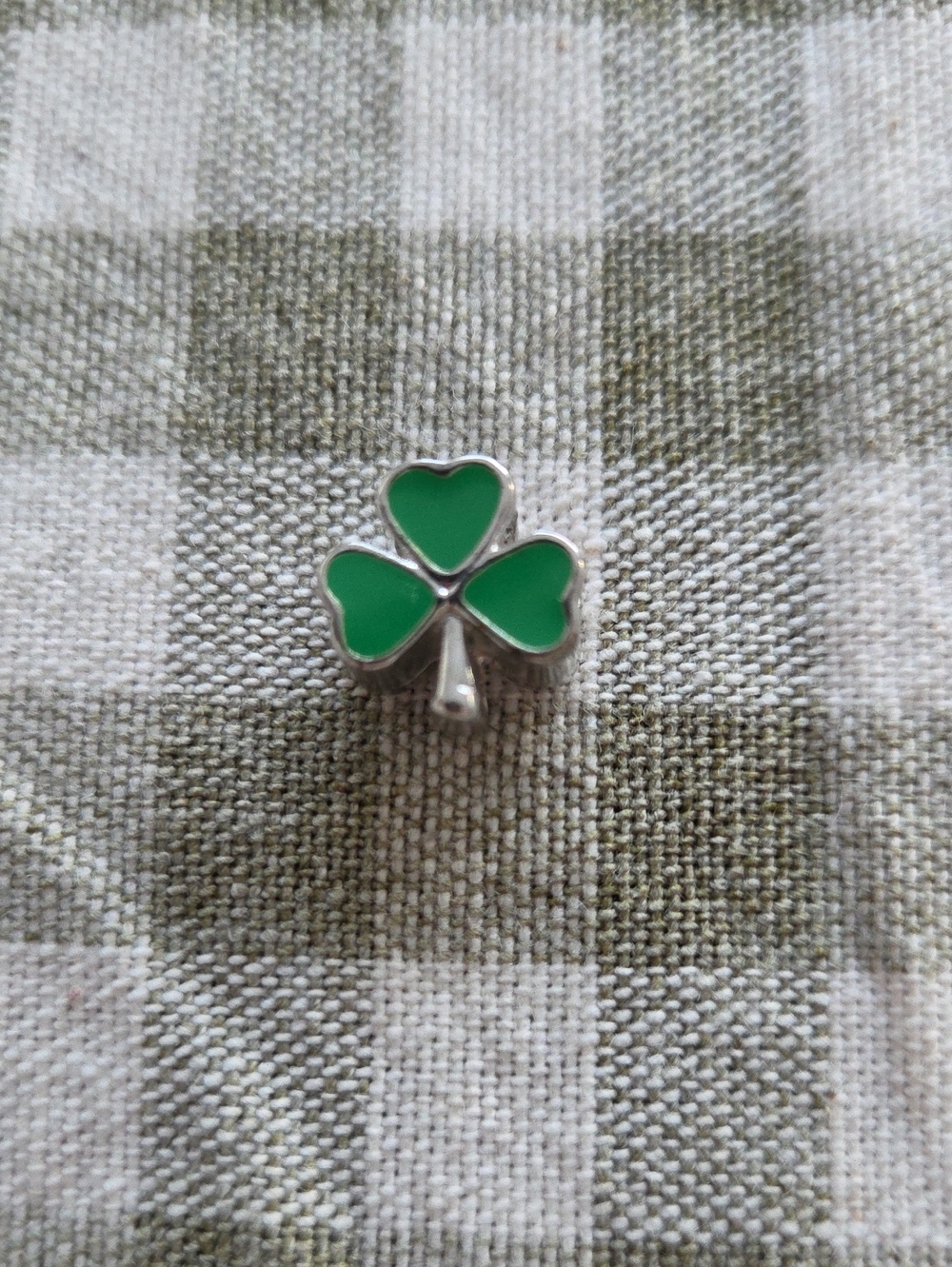 Irish Green Shamrock Clover Bracelet Charm